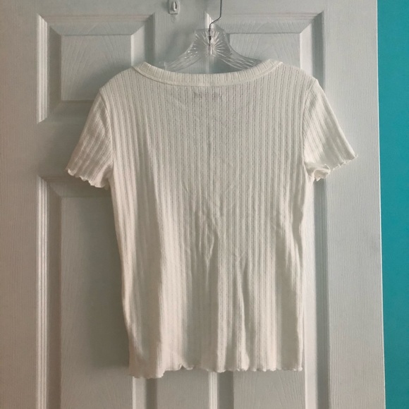 American Eagle White Knit Top - Picture 2 of 4